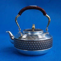 纯银茶壶-圆满 纯银茶具